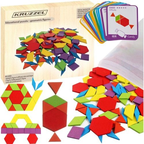 Koka Montessori puzle Tangram 179el. (P17253)