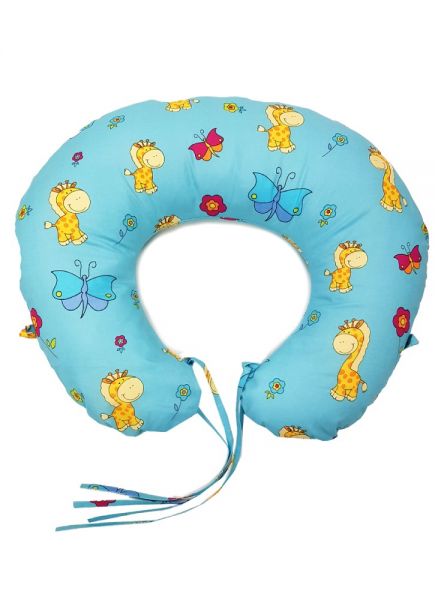 Spilvens grūtniecēm/barošanai MAZAIS PAKAVS BLUE GIRAFFE