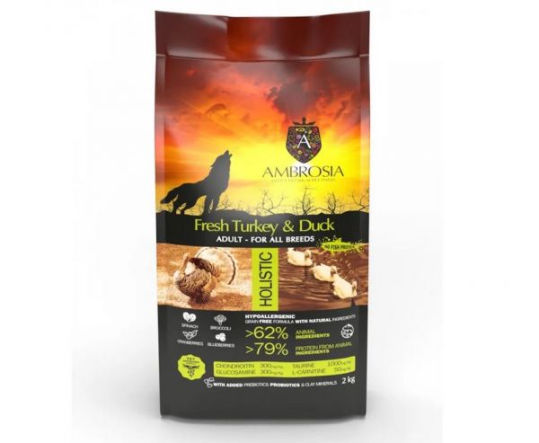 Ambrosia Suņu sausā barība GRAIN-FREE DOG