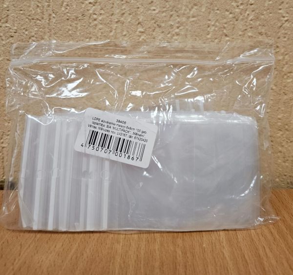 Multipack Пакетик с застежкой размер 60 x 80 мм, 100 шт. (400-00573)