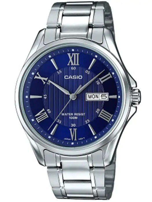CASIO Vīriešu rokas pulkstenis MTP-1384D-2A (ZD108D)