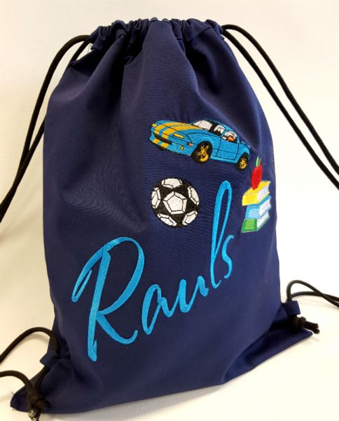 Детская спортивная сумка с персональной вышивкой (3090)