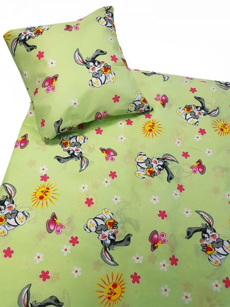 Bērnu gultas veļas komplekts HAPPY RABBIT