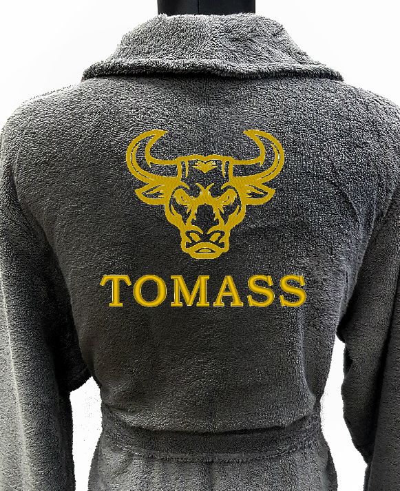 Frotē peldmētelis ar personalizēto izšuvumu (3765)