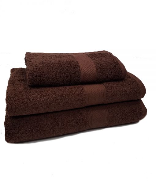 Махровое полотенце LUX dark choko (3990)