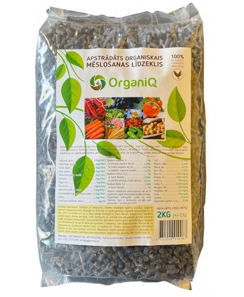 OrganiQ Organisks mēslojums no fermentētiem vistu