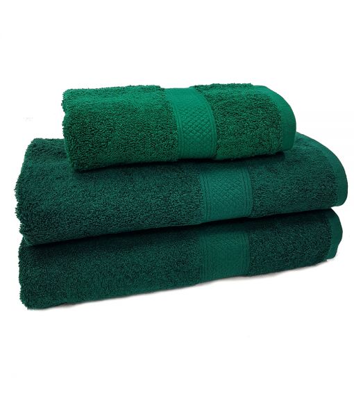 Махровое полотенце LUX dark green (4001)