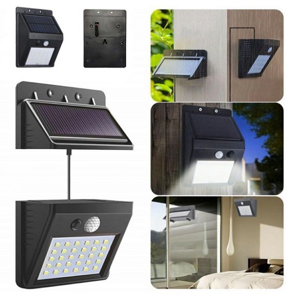 Āra lampa ar saules bateriju un