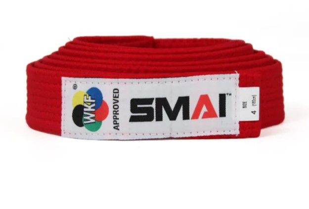 Smai Josta Karate Belt WKF sarkana