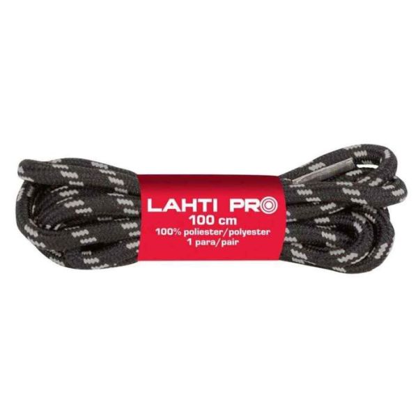 LAHTI PRO Круглые шнурки 100 см 1 пара черно-серые (5903755119568)