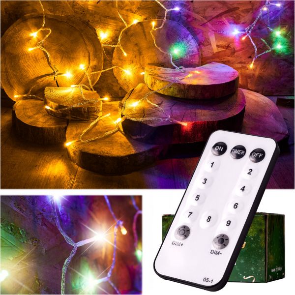 Ziemassvētku virtene 10m 100LED ar pulti