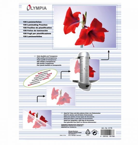 OLYMPIA A4-125микр. 100шт. Пленки для ламинирования