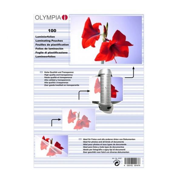 OLYMPIA A6-80mik. 100gab. Laminēšanas plēves