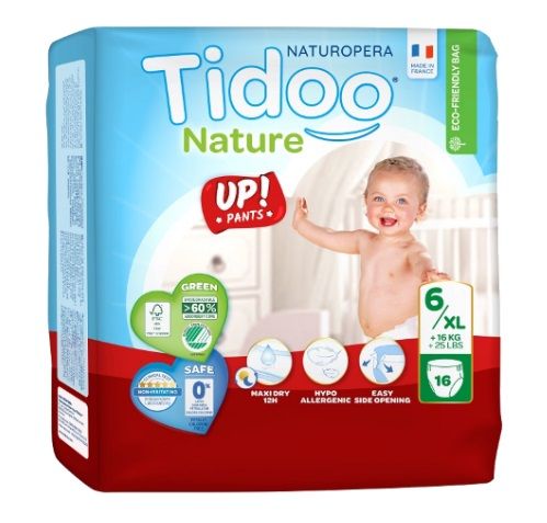 Tidoo Nature Autiņbiksītes-biksītes ECO Izmērs 6/XL