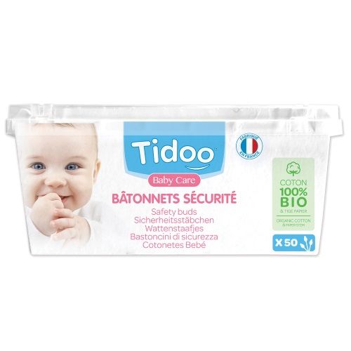 Tidoo Kokvilnas ausu kociņi, 50gab (3760001763980)