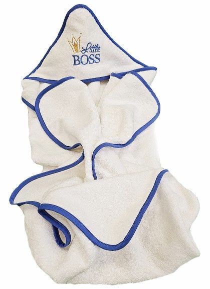 BĒRNU DVIELIS AR KAPUCI LITTLE BOSS
