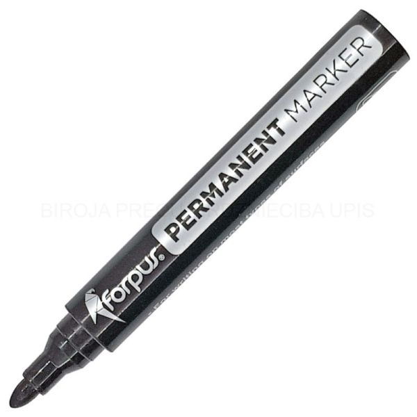 Noturīgais marķieris FORPUS konisks, 1-3 mm, melns (200-01363)