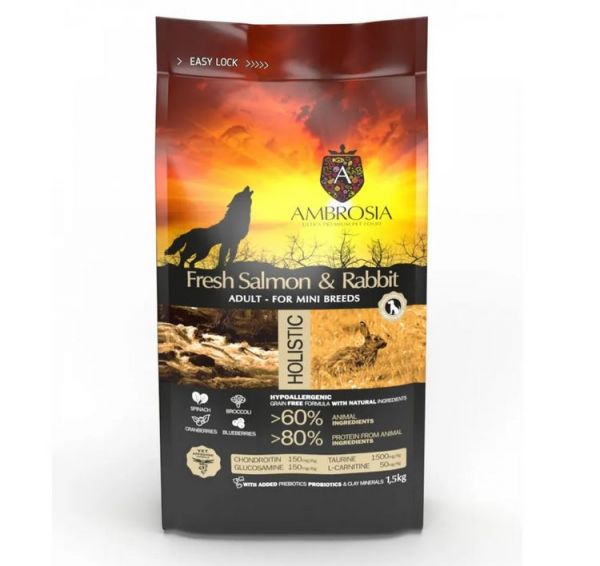 Ambrosia Suņu sausā barība GRAIN FREE
