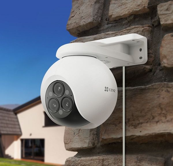 EZVIZ H80 Уличная панорамная камера Pan & Tilt 360 с тремя объективами и Wi-Fi (4MP+4MP+4MP) (CS-H80f)
