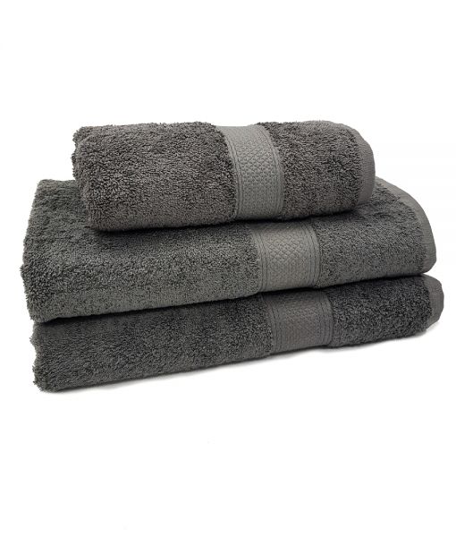 Махровое полотенце LUX grey (3999)