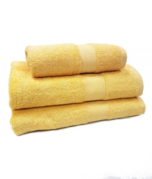 Махровое полотенце LUX light yellow (3992)