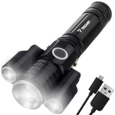 Фонарик T6 на аккумуляторе 600mAh / ZOOM / 300lm (P18369)