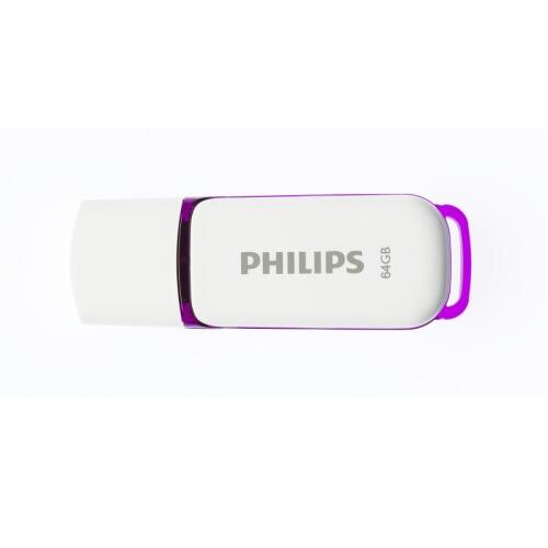 Philips USB 2.0 Flash Drive Snow Edition (фиолетовая) 64GB (FM64FD70B)