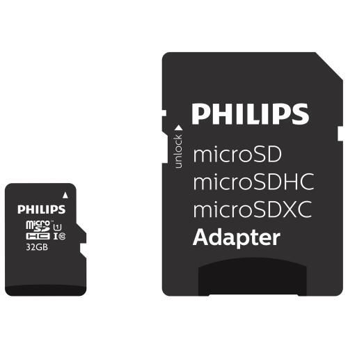 Philips MicroSDHC 32GB class 10/UHS 1 + Adapter (FM32MP45B)