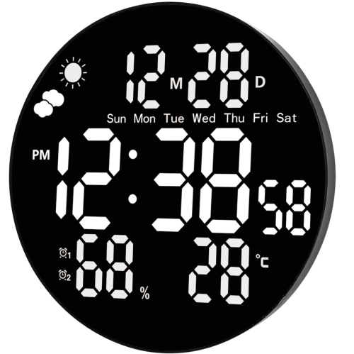 Gaosiio DS-3853L LED sienas pulkstenis ar