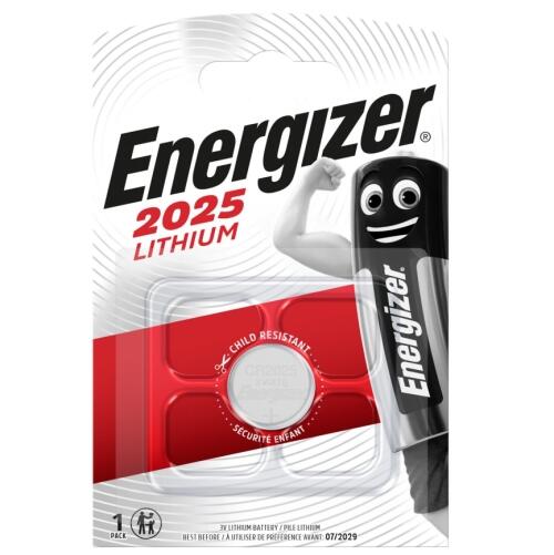 Energizer CR2025 BLISTERA IEPAKOJUMĀ 1GB. (ENCR2025)