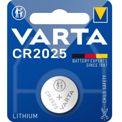 Varta CR2025-1BB BLISTERA IEPAKOJUMĀ 1GB. (VARCR2025B1)