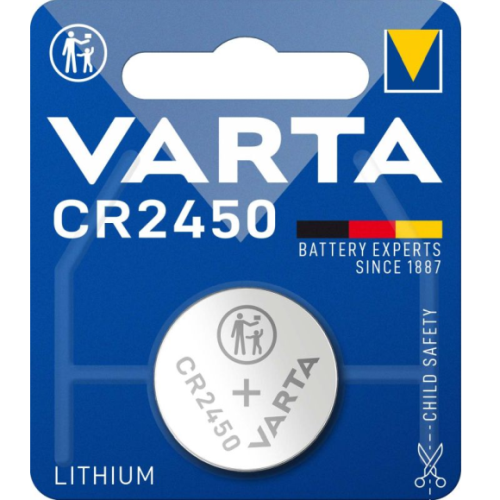 Varta CR2450-1BB 6450 BLISTERA IEPAKOJUMĀ 1GB