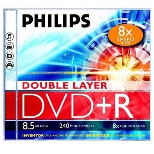PHILIPS DVD+R DL 8.5GB JEWEL