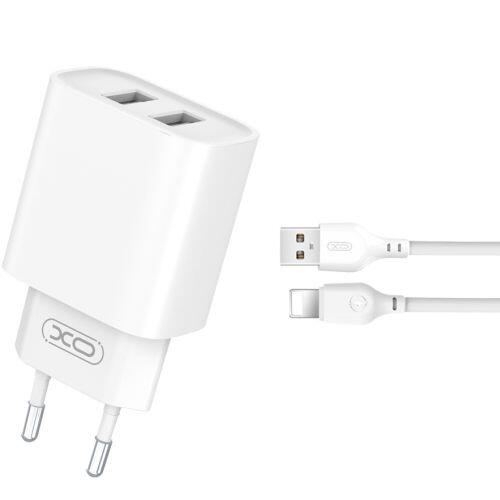 XO CE02C Mobilo telefonu lādētājs 2xUSB