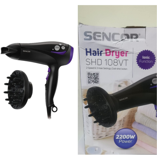Sencor SHD 108VT Matu fēns 2200W (Bojāts iepakojums) (SHD 108VT DAMAGE)