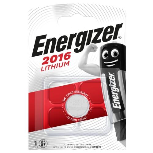Energizer CR2016 BLISTERA IEPAKOJUMĀ 1GB. (ENCR2016)