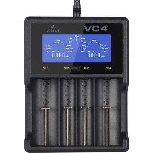 XTAR VC4 LCD Universālais lādētājs Li-ion/Ni-MH