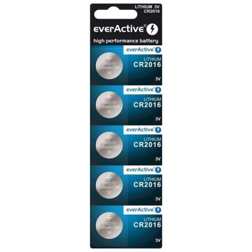EverActive CR2016-5BB Blistera iepakojumā 5gb. (EVACR2016B5)
