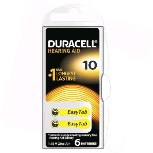 Duracell Hearing 10 (A10) Blistera iepakojumā