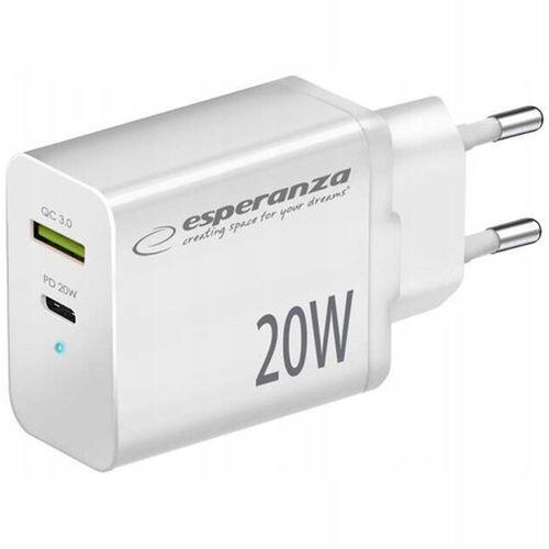 Esperanza EZC105W Lādētājs Type C 20W