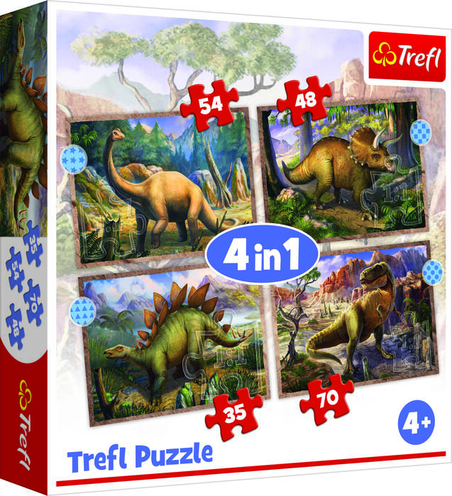 TREFL PUZZLES TREFL Pužļu komplekts 4in1