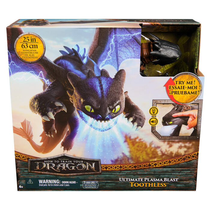 DRAGONS Интерактивная игрушка Ночная Фурия с плазменным залпом (6072541)
