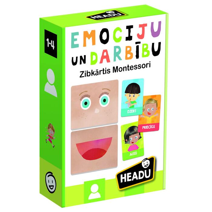 HEADU Montessori zibkartītes "Emocijas un