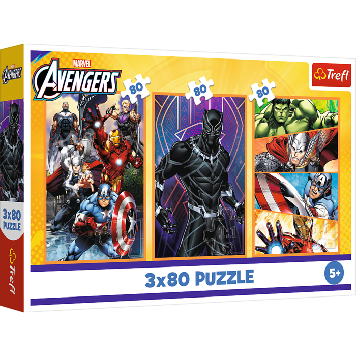 TREFL AVENGERS Pužļu komplekts Ar piedzīvojumiem