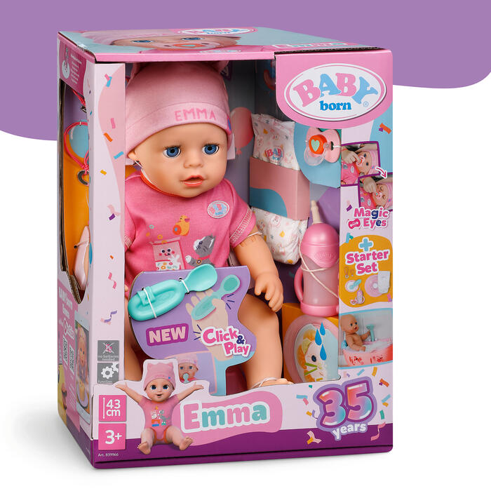 BABY BORN Lelle Emma Click and