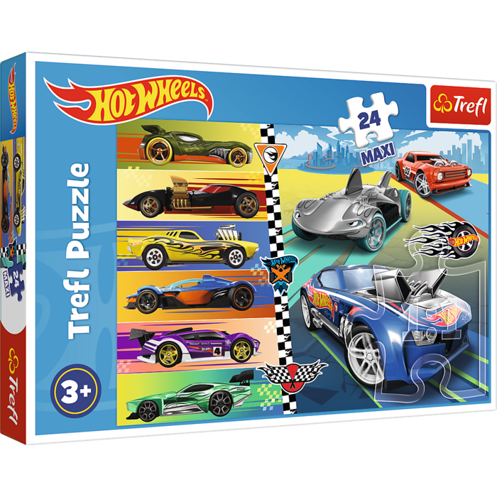 TREFL HOT WHEELS Puzle, 24 gab