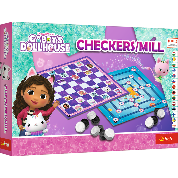 TREFL GABBY´S DOLLHOUSE Galda spēle Dambrete