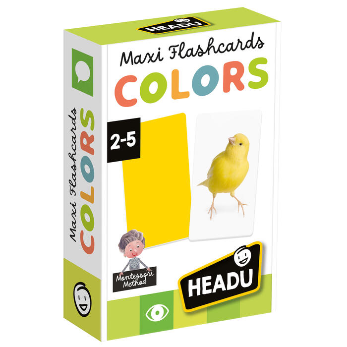 HEADU Maxi mācību kartītes Montessori krāsas