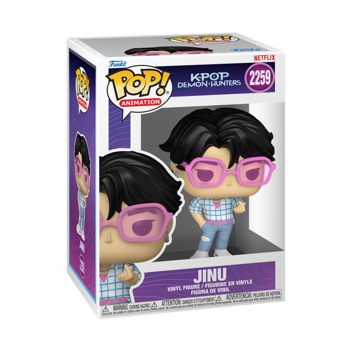 FUNKO POP! Vinyl: Фигурка: KPOP Demon Hunters - Jinu (w/ Chase) (94691F)