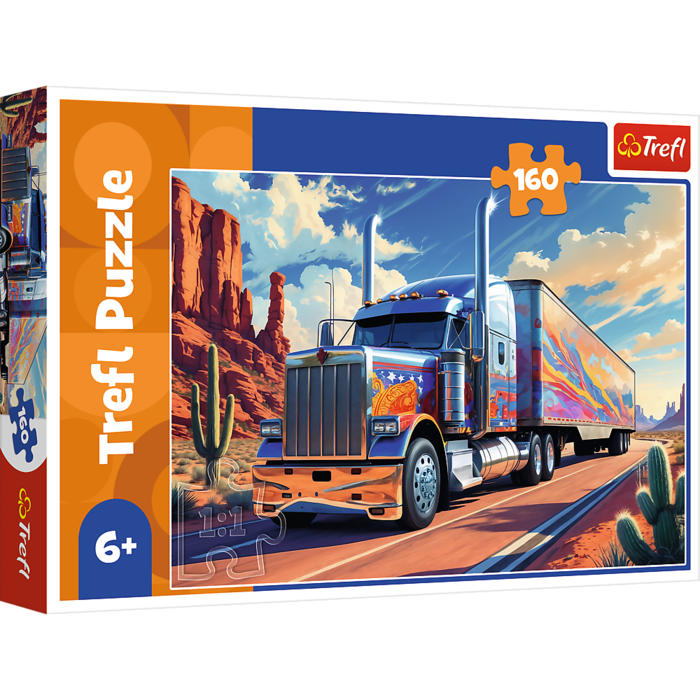 TREFL Puzzle Kravas automašīna uz ceļa